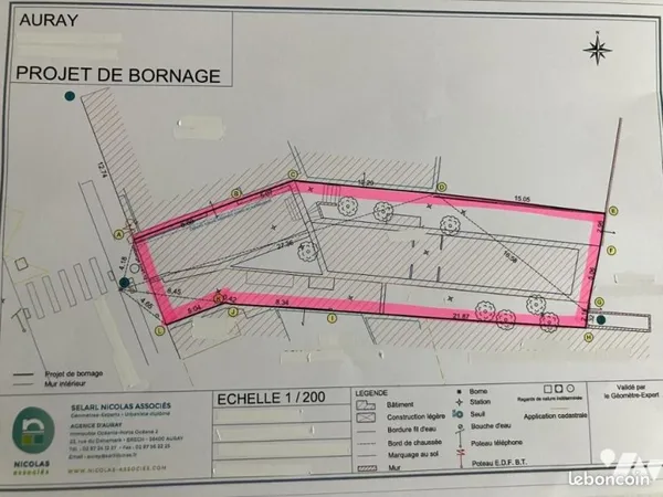 Terrain 373 m² AURAY