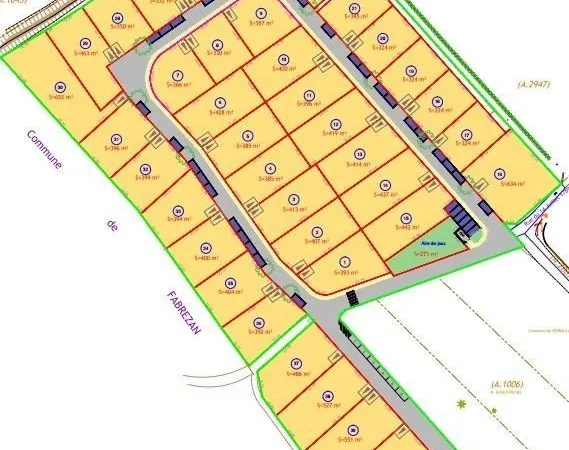 Terrain 393 m²