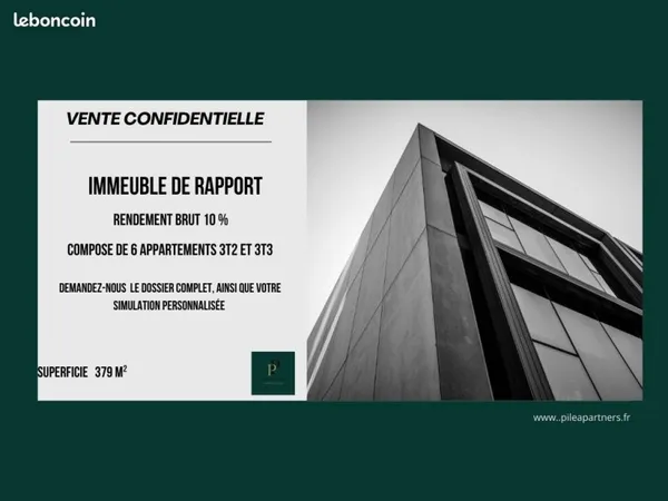 Immeuble de rapport 379 m²