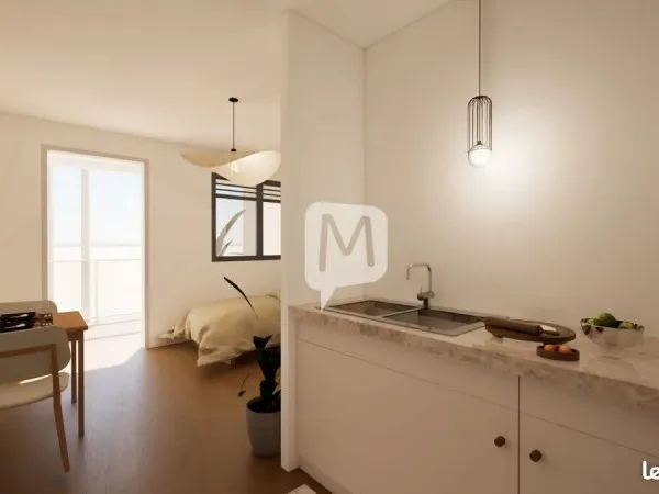 Studio 1 pièce 21 m²