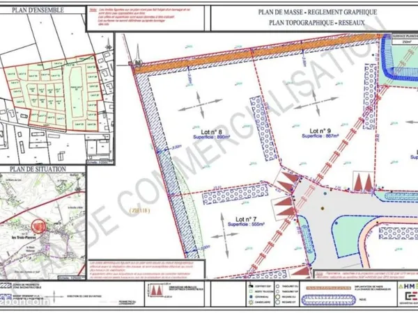Terrain 688 m²