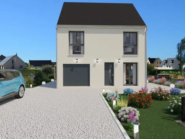 TERRAIN + MAISON ETAGE 4 CH + GARAGE à Mer