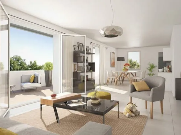 Dernier étage 4 pièces avec terrasse 60 m² et balcon 16 m² Saint-Cyprien