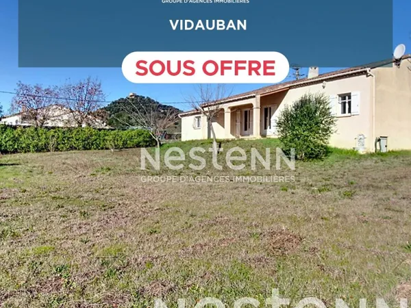 Maison Vidauban 4 pièces 100 m2- Terrain 1718m2- Garage 41m2