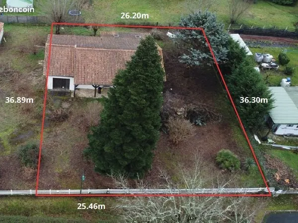 A VENDRE - Terrain constructible 945 m²