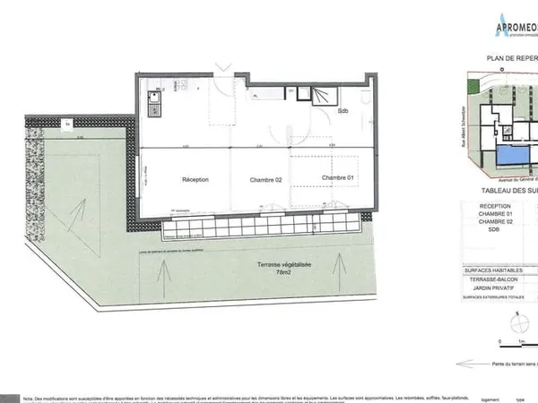 Appartement 3 pièces 60 m²