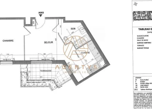 Appartement 2 pièces 41 m²