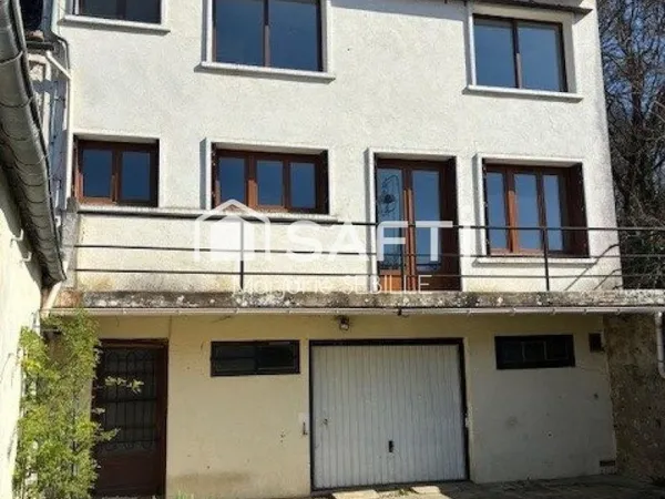Maison 3 pièces, jardin et garage, fort potentiel