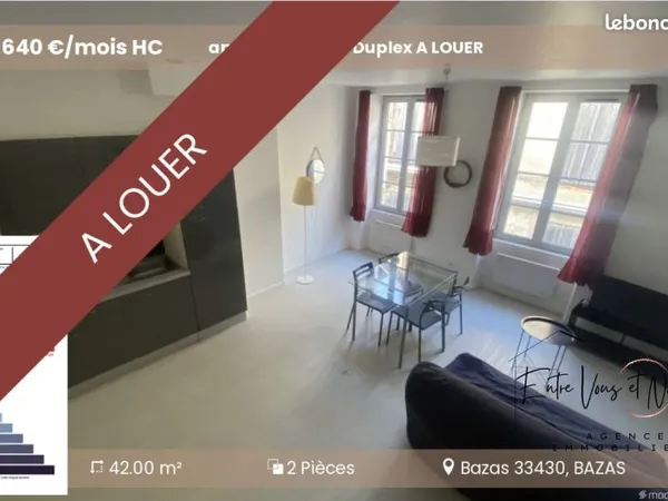 Duplex 2 pièces 42 m²