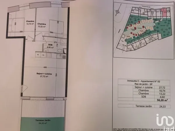 Vente Appartement 3 pièces