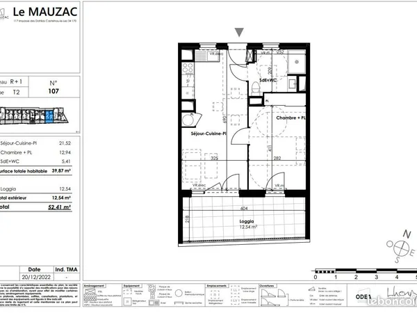 Appartement 2 pièces 40 m²
