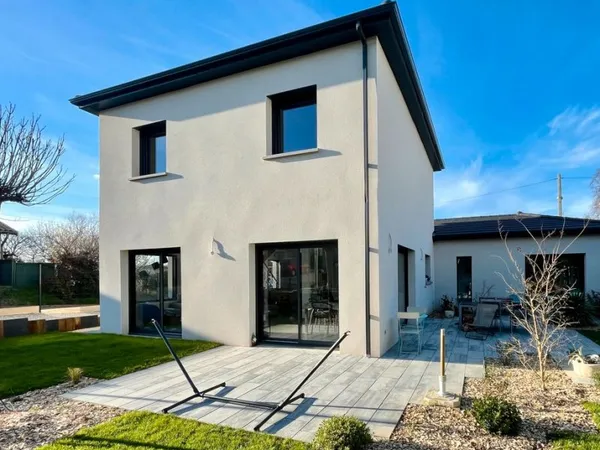 Irigny — terrain viabilisé 514 m² + projet maison neuve 4 chambres garage