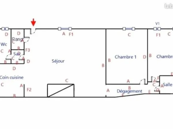 Appartement T3 colocation