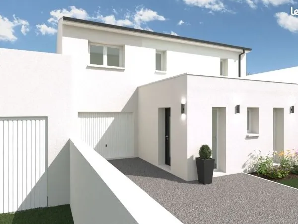 Projet maison neuve 122m2 et garage attenant/traversant 26m2 Pessac limite Merignac Arlac
