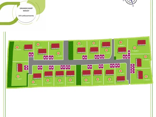 Terrain en lotissement 319 m²