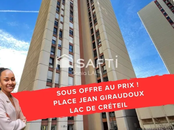 Lac de Créteil : 3 pièces avec balcon et parking