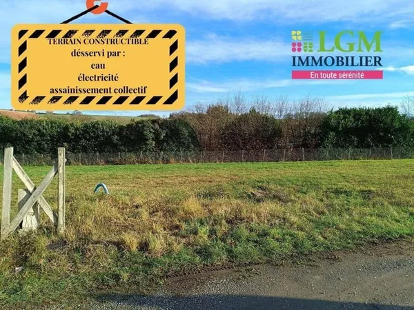 Terrain constructible 874 m²