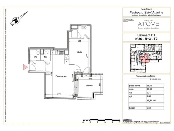 Appartement (T2) - 45.31