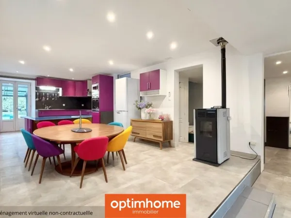 Maison individuelle rénovée 162 m² - Vivable de plain-pied - Grande pièce à vivre de 56 m² - Dépenda