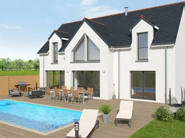 Projet de construction d'une maison 135 m² avec terrain à SAINT-LUNAIRE (35)
