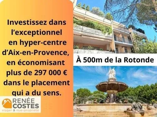 Vente en nue propriété - F92-H94 ans - AIX EN PROVENCE (13100)