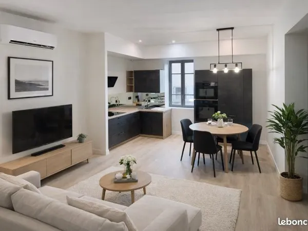 Duplex T3 54 m2 - Entrée indépendante- Proche gare - Climatisé - Faibles charges