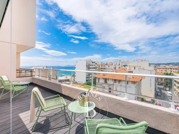 JUAN-LES-PINS - TOIT TERRASSE - 4 PIECES - VUE MER