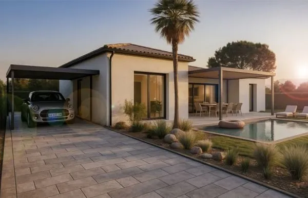 Villa à Batir T4 plain pieds contemporaine 10...