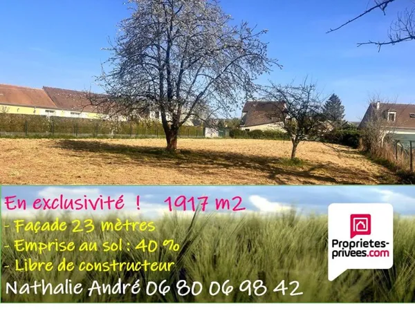 (95420) MAGNY EN VEXIN (proche) sur la commune de SAINT CLAIR SUR EPTE, terrain à bâtir, centre vill