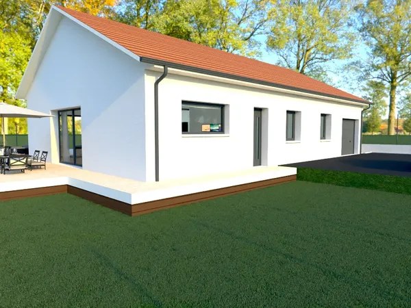 Terrain + maison 90 m²