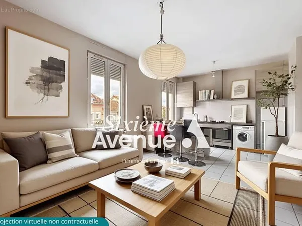 Appartement Villeurbanne 4 pièce(s) 62.91 m2