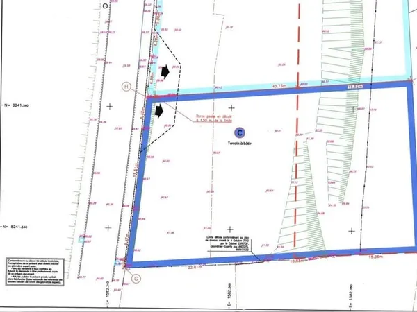 Terrain à bâtir Vente Charleval  1295m² 63220€