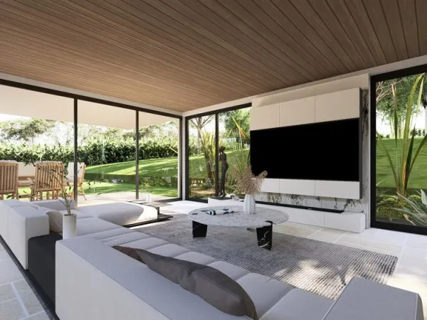 BORMES LES MIMOSAS - VILLA CONTEMPORAINE NEUVE DE PRESTIGE AVEC PISCINE