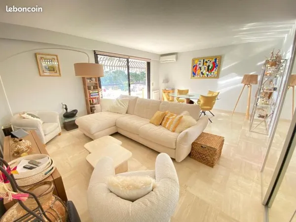 Vends appartement 2 pièces 60 m², terrasses 30 m², résidence grand standing, Cannes basse Californie