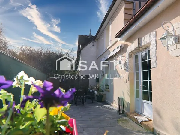 Charmante maison atypique avec vue sur seine de 3 chambres et un local professionnel