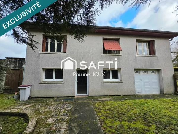 Maison individuelle 115 m2 avec garage et terrain arboré