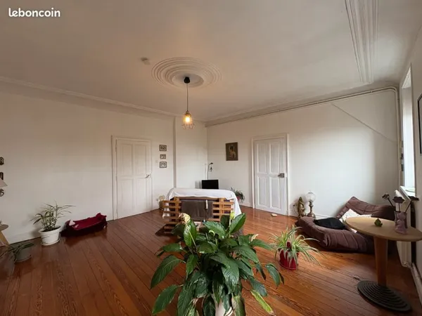 Dernier étage F7 avec jardin QUEULEU + Surface à aménager de 82 m² toiture isolée