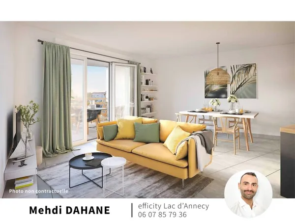 Appartement 3 pièces 59 m²