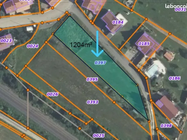 Terrain 1204m² Retzwiller