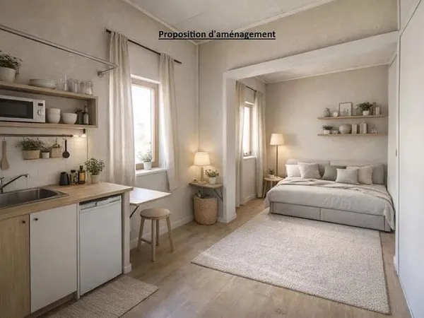 Appartement 1 pièce 14 m²