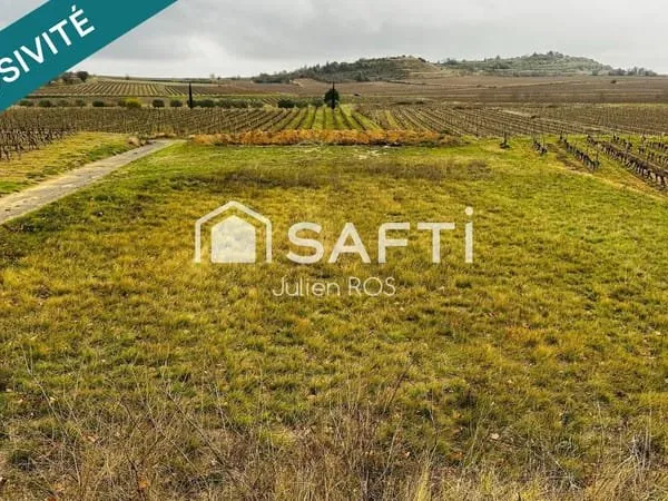 Terrain agricole 1 700 m² - Pouzolles / Espondeilhan - Bordure route D15
