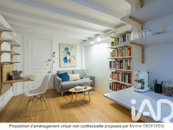 Studio 1 pièce 22 m²