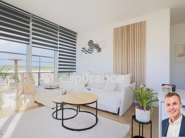 BREST (29) - Quartier Mésioual : superbe appartement T2 de 46,54 m² habitable, situé au dernier étag