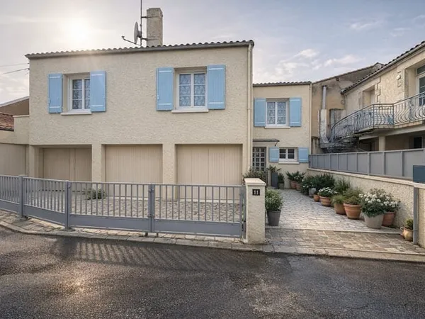 Maison avec deux garages centre-ville