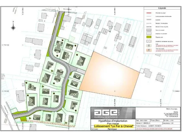 Terrain en lotissement 324 m²