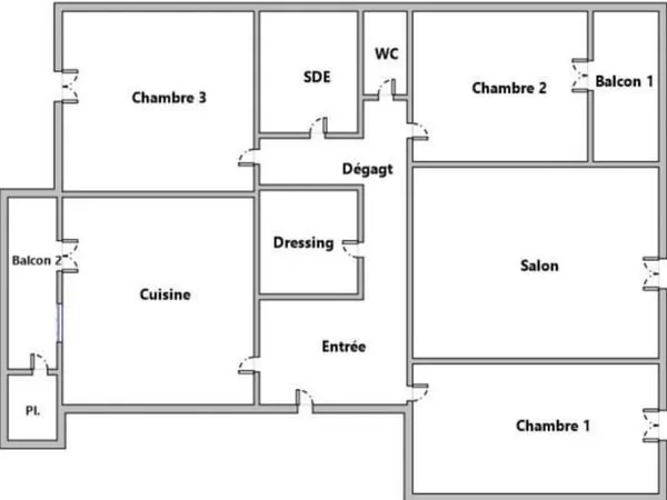 T4 TRAVERSANT 83m2 - RÉSIDENCE FERMÉE - SECTEUR ÉCOLES/COMMERCES