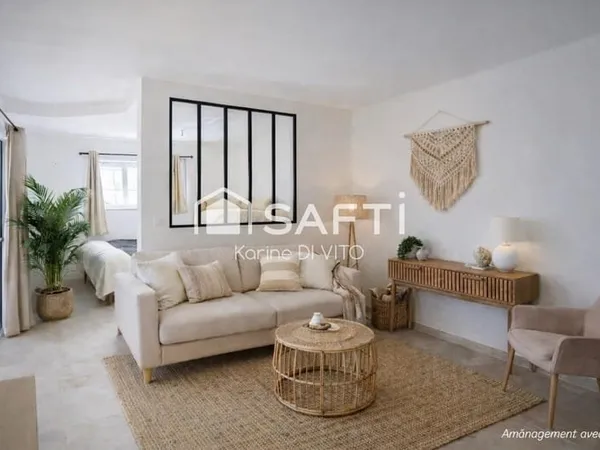 T2 aperçu mer avec jardin de 60 m2