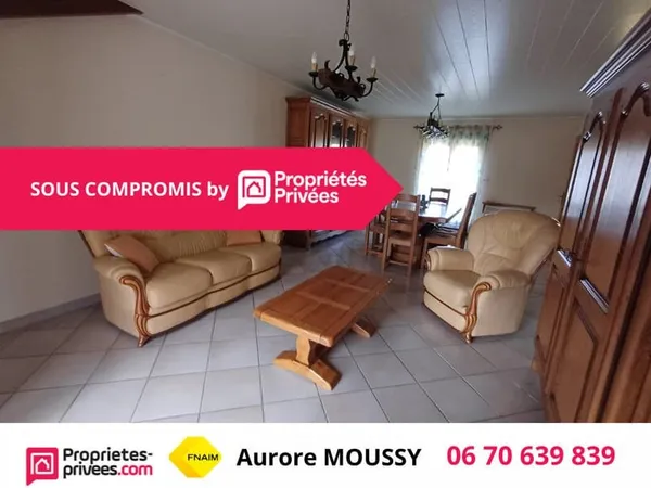 A 5 mn de Chalons, maison de plain-pied à Sarry 5 pièces - 3 chambres 118 m2