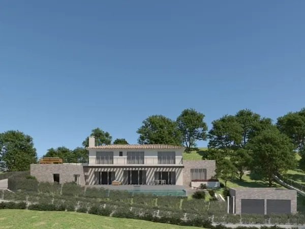 Au Coeur du Golfe de Saint Tropez, en lisière du village de Cogolin, Terrain avec permis de construi