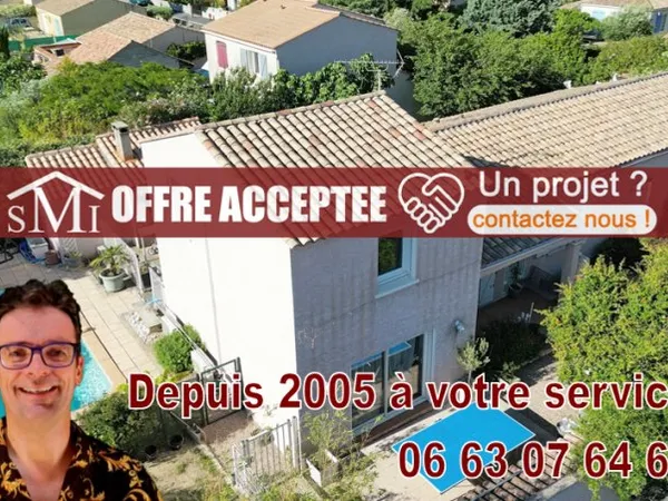 Grande maison famillaie T7 de 163 m2 4 faces avec piscine